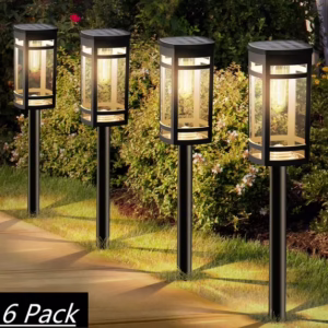 6 Pack Solar Lights Outdoor Waterproof