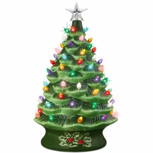 Best Choice Products 24in X-Large Pre-Lit Ceramic Christmas Tree Decor