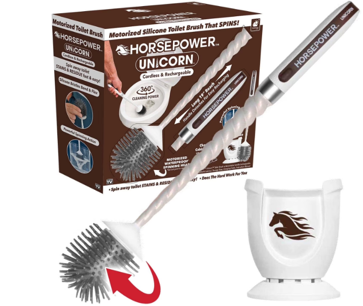 Motorized Toilet Brush with Powerful Spinning Action