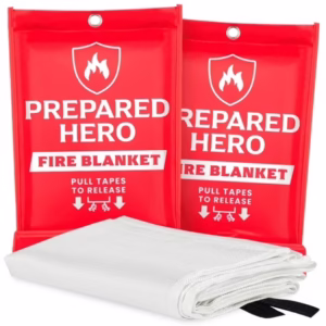 Prepared Hero Emergency Fire Blanket – 2 Pack